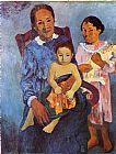 Tahitian Woman and Two Children by Paul Gauguin